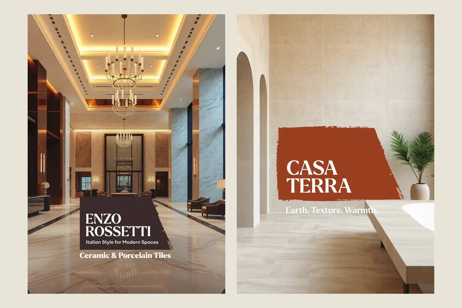 Enzo Rossetti — Brand identity · Catalogue