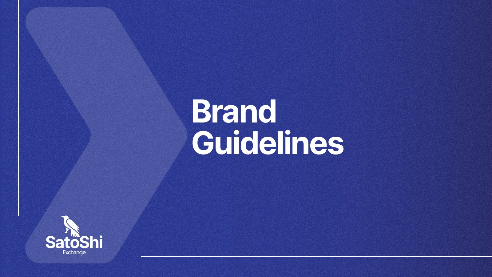 Satoshi Exchange brand guidelines page 1