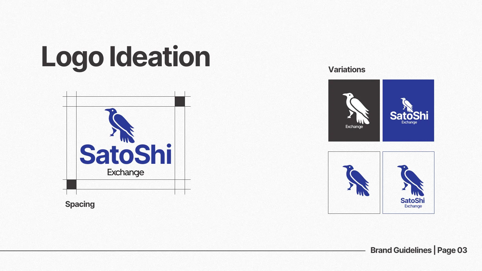 Satoshi Exchange brand guidelines page 2